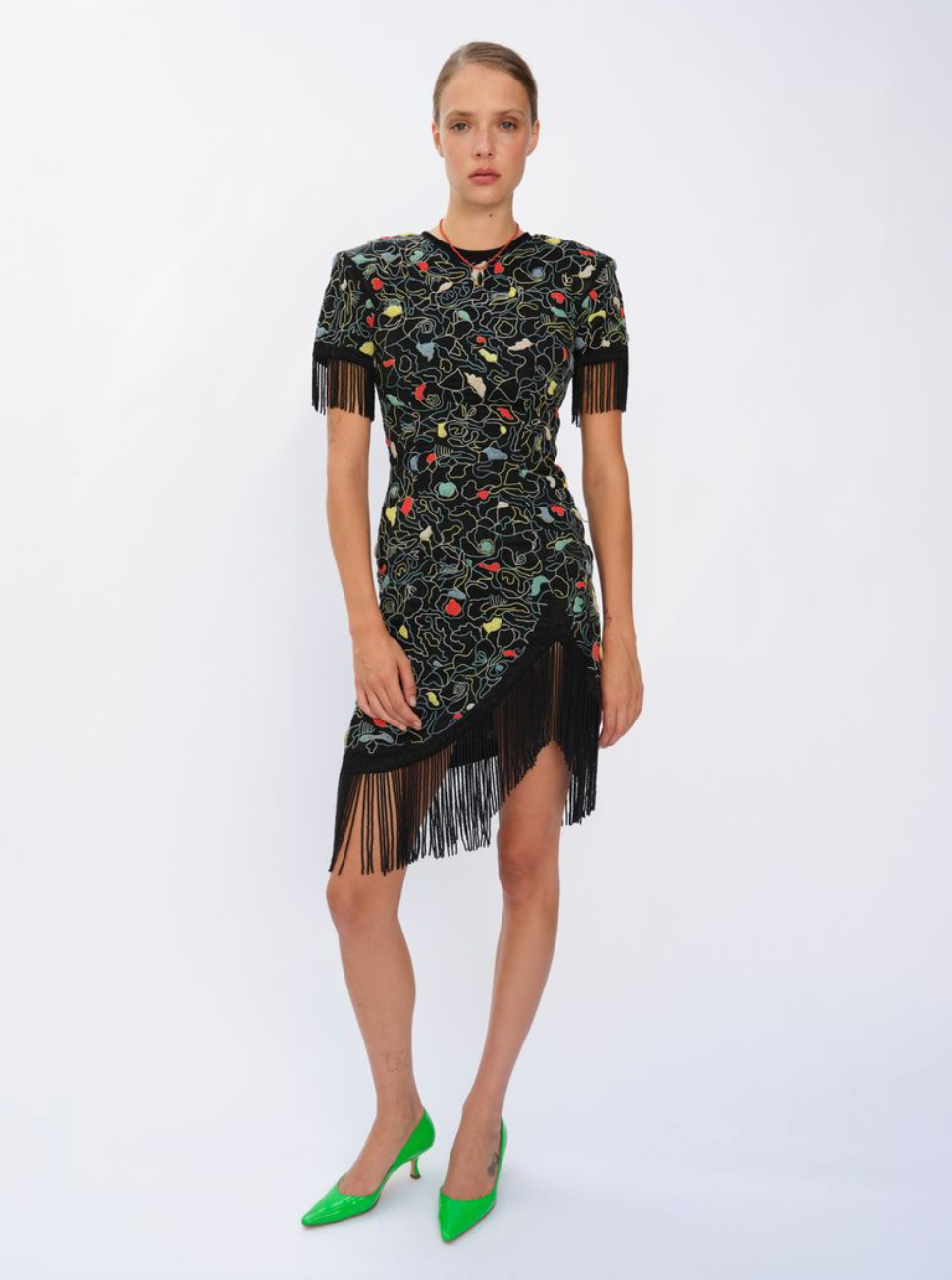 CHA CHA DRESS, BLACK