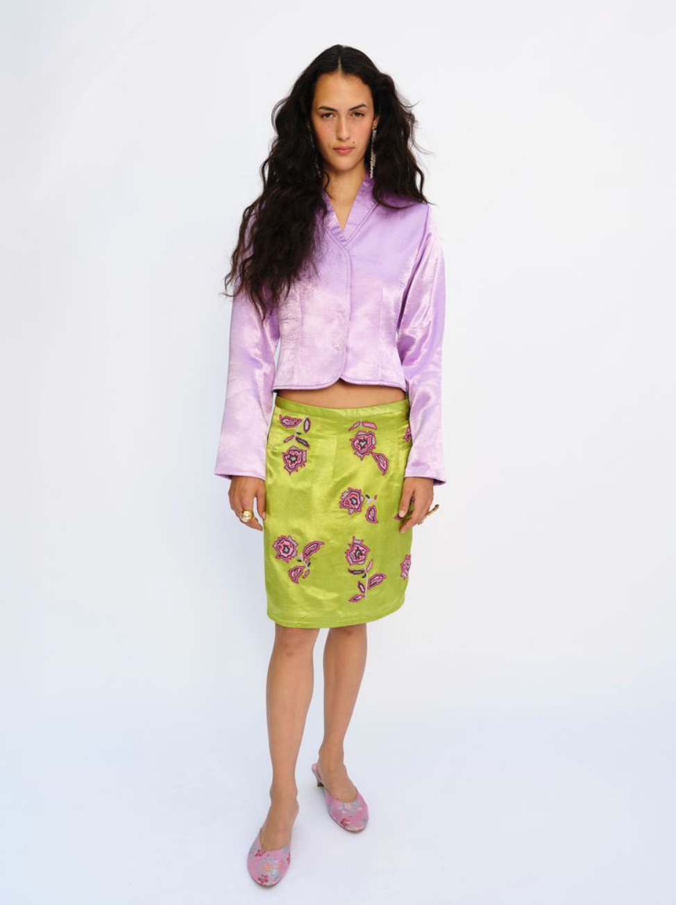 CROPPED GETA JACKET, VIOLET